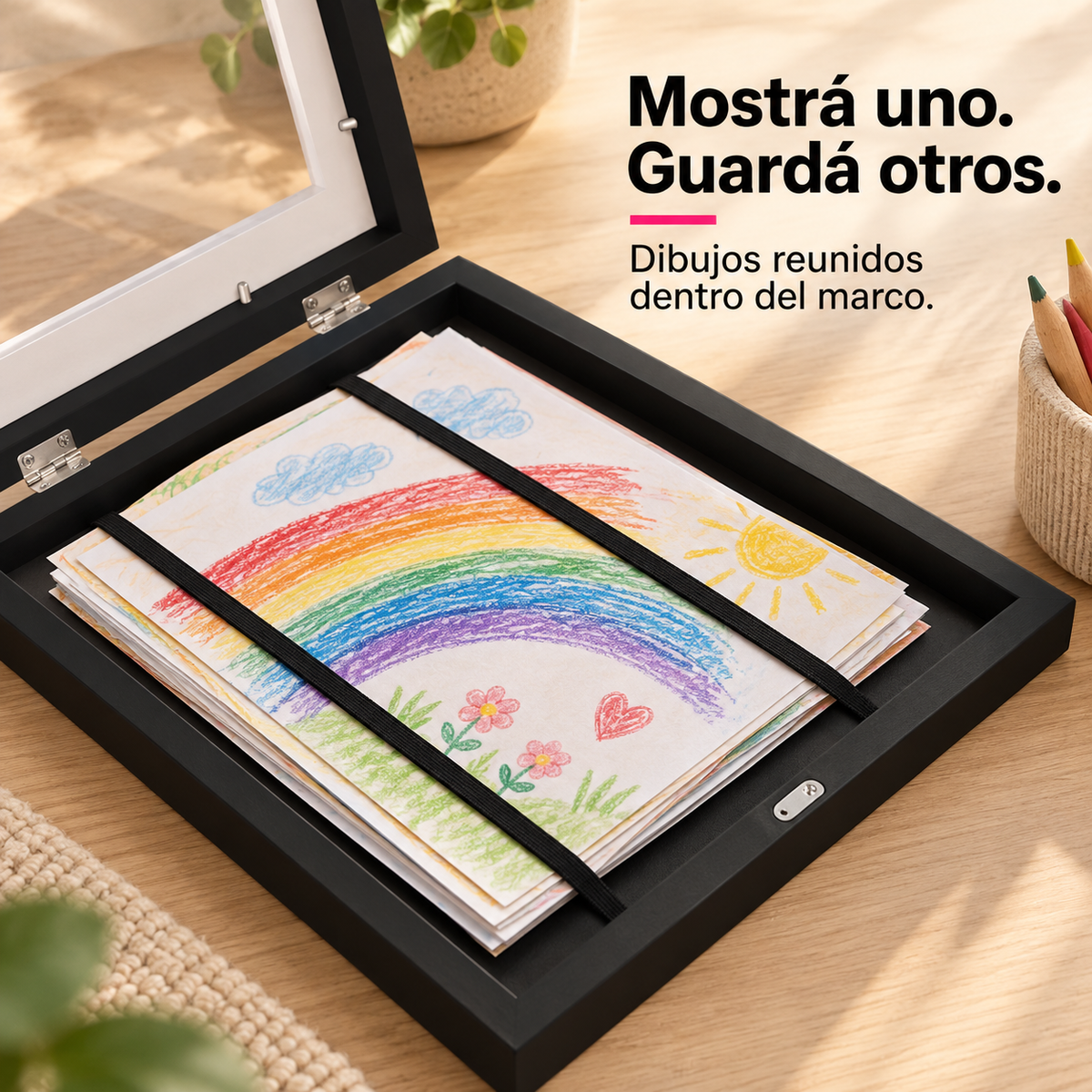 Pack x4 Marcos para Dibujos Infantiles