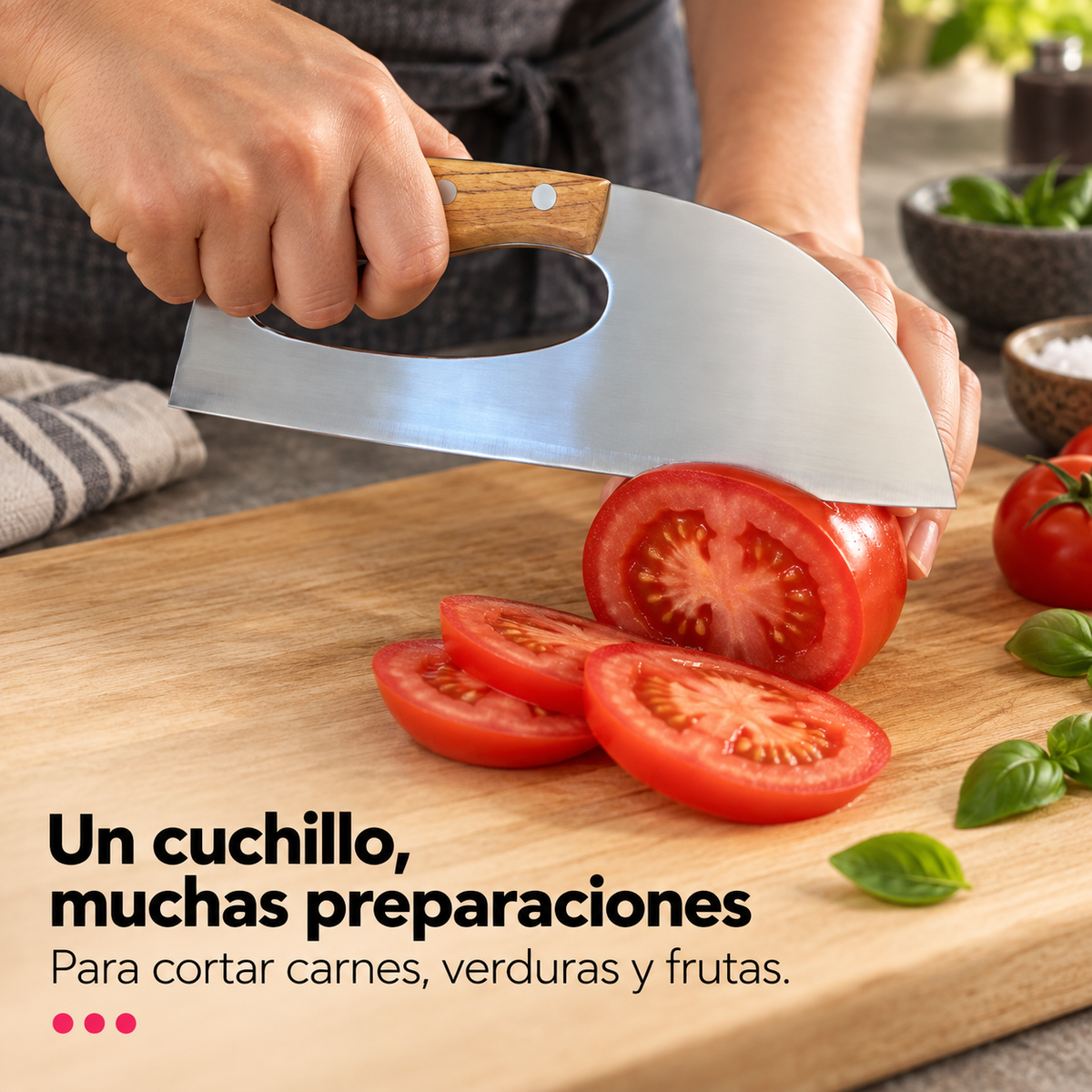 Cuchillo Chef Ergonómico TATSU Kuma con Funda de Cuero