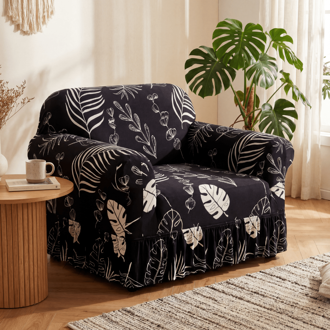Funda Sillon Elastizada Cubre Sofá Con Falda - Muymo Hogar - Muy Moderna Uruguay