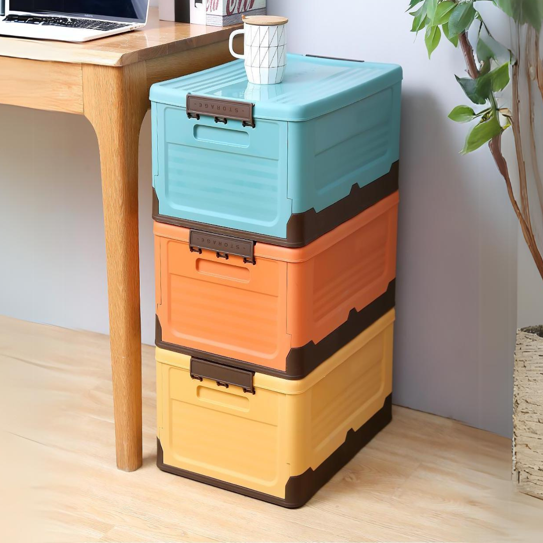Caja de Almacenamiento Plegable Multifuncional con Tapa (Unidad)
