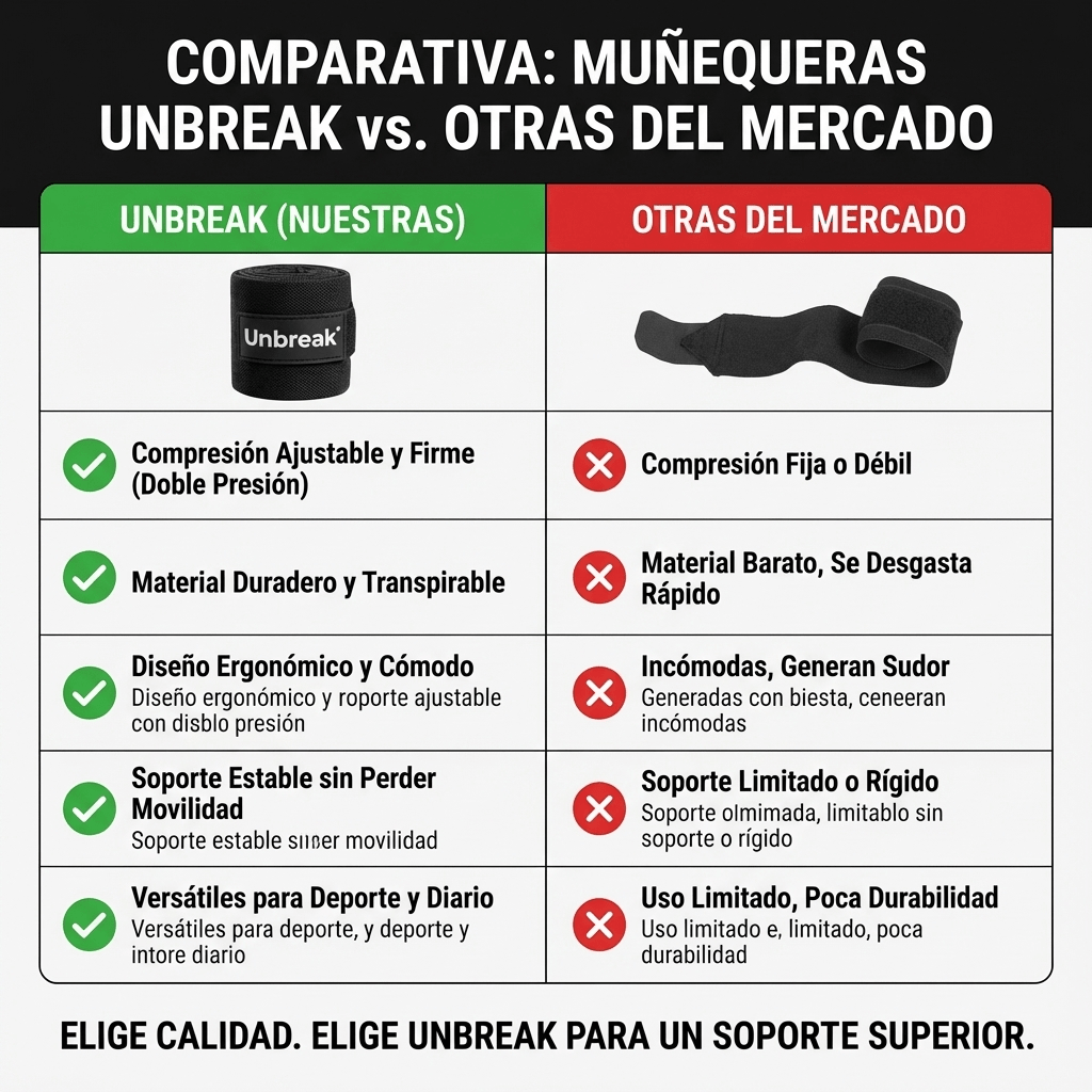 Par De Muñequeras De Compresión Unbreak - Muy Moderna Uruguay