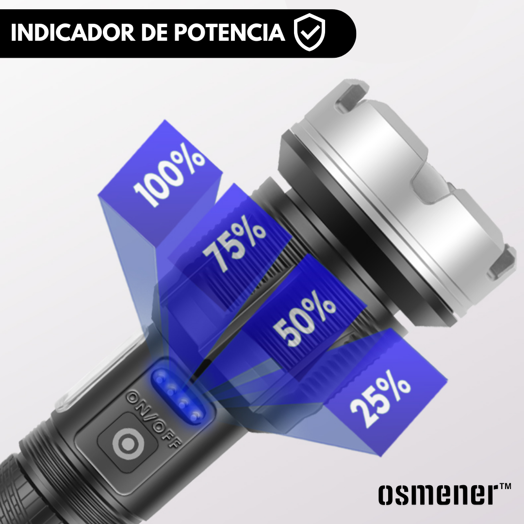 Linterna LED Osmener™ Ultra-Potente con Zoom Táctico