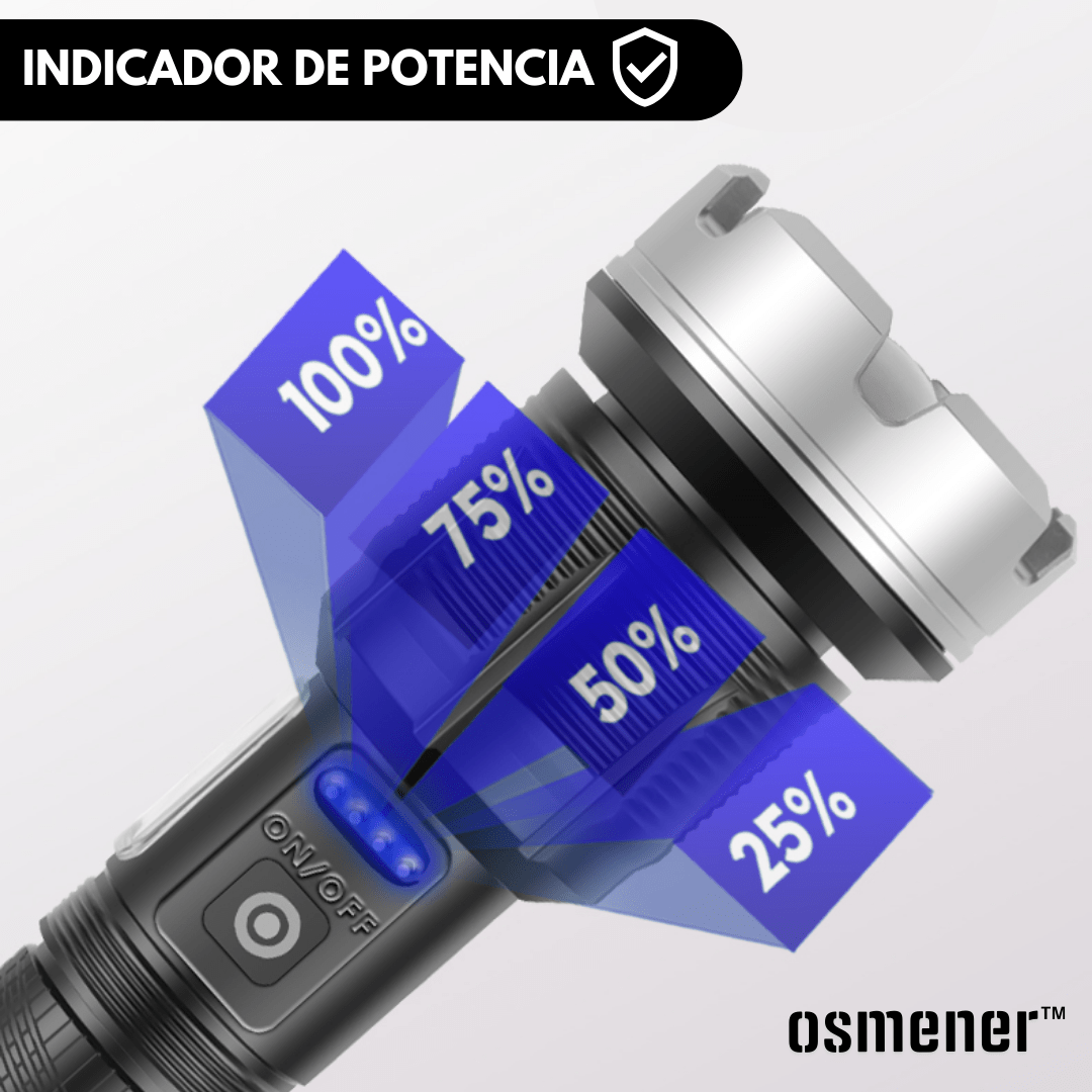 Linterna LED Osmener™ Ultra - Potente con Zoom Táctico - Muy Moderna Uruguay