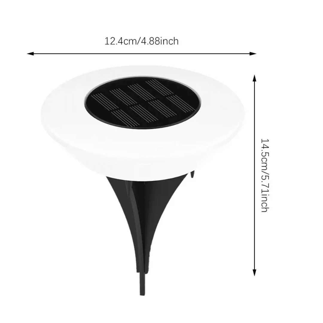 Pack x4 Luces Solares LED Cálidas para Jardín - Automáticas e Impermeables - Muy Moderna Uruguay