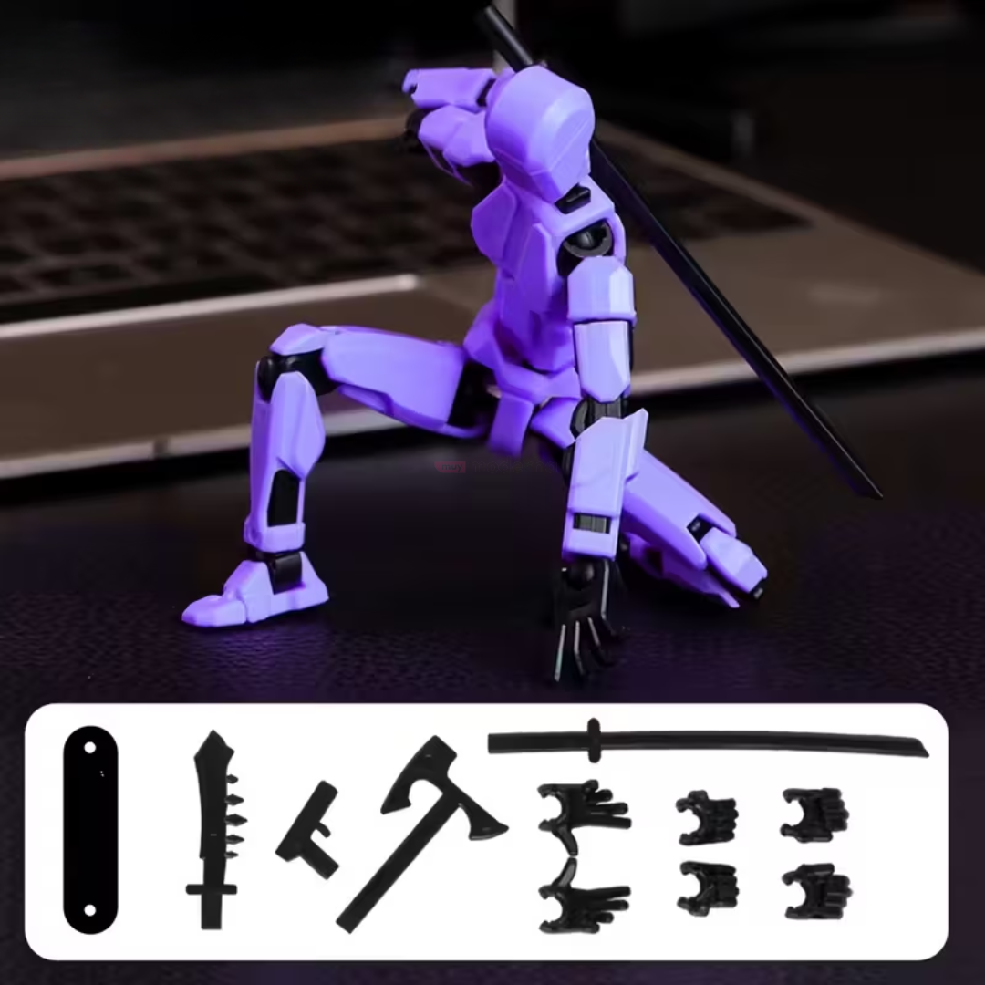 Set 6 Figuras Articuladas Dummy 13 Impreso 3D + Armas