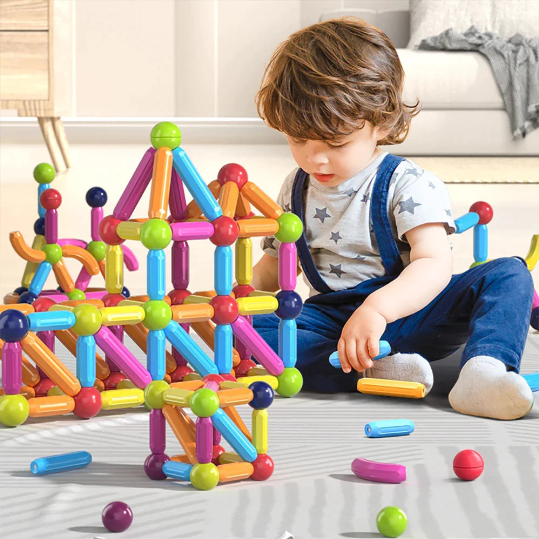 Juego De Construcción Bastones Magnéticos - Muy Moderna Uruguay