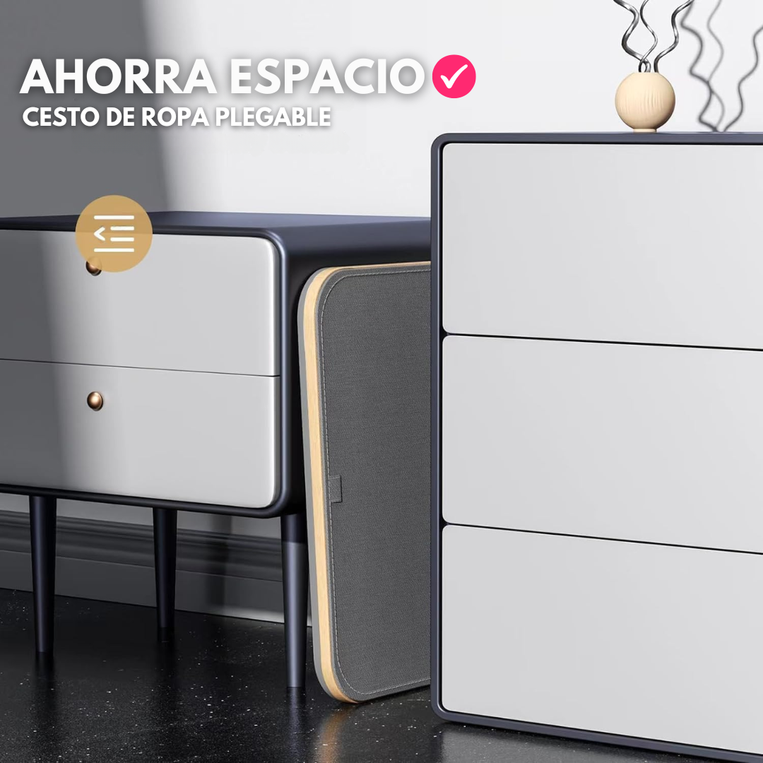 Canasto Cesto Separador De Ropa Sucia Bambú Grande con Tapa