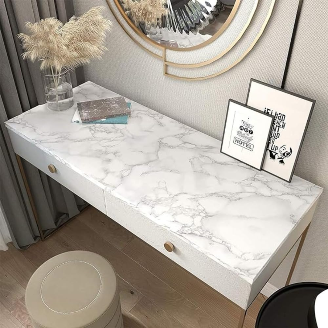 Papel Adhesivo Simil Marmol Impermeable 5mts