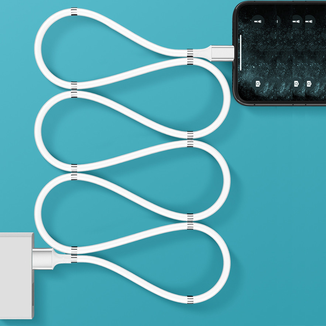 Cable Magnético Anti Enredos de Carga Rápida