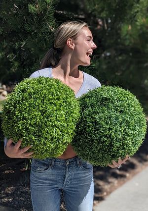 Arbusto Artificial Esfera Topiario - Muy Moderna Uruguay