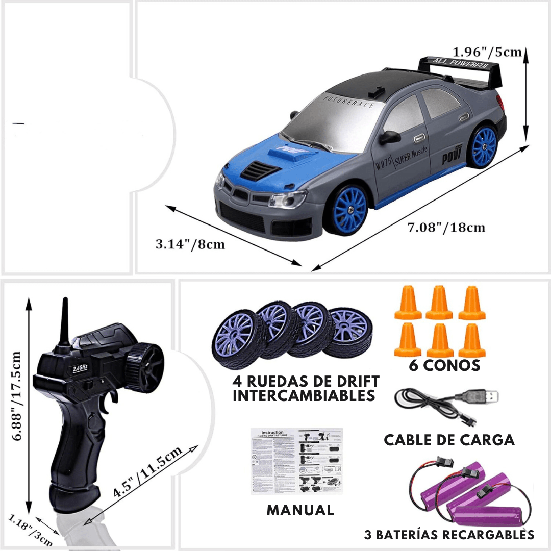 Auto A Control Remoto Para Derrapar Drift - Muy Moderna Uruguay