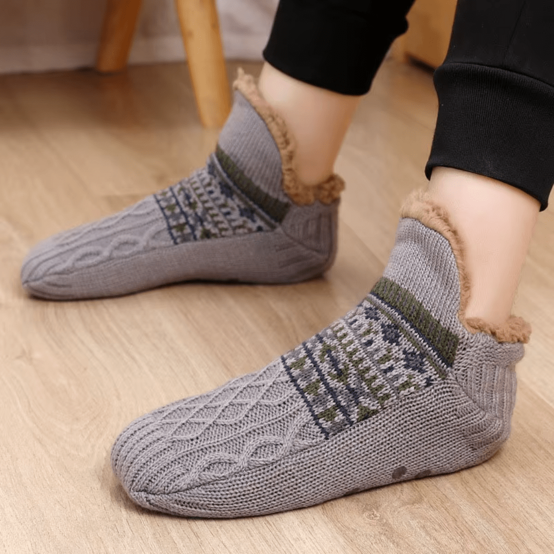 Pantuflas tipo Medias Térmicas Antideslizantes con Corderito Interior - Muy Moderna Uruguay
