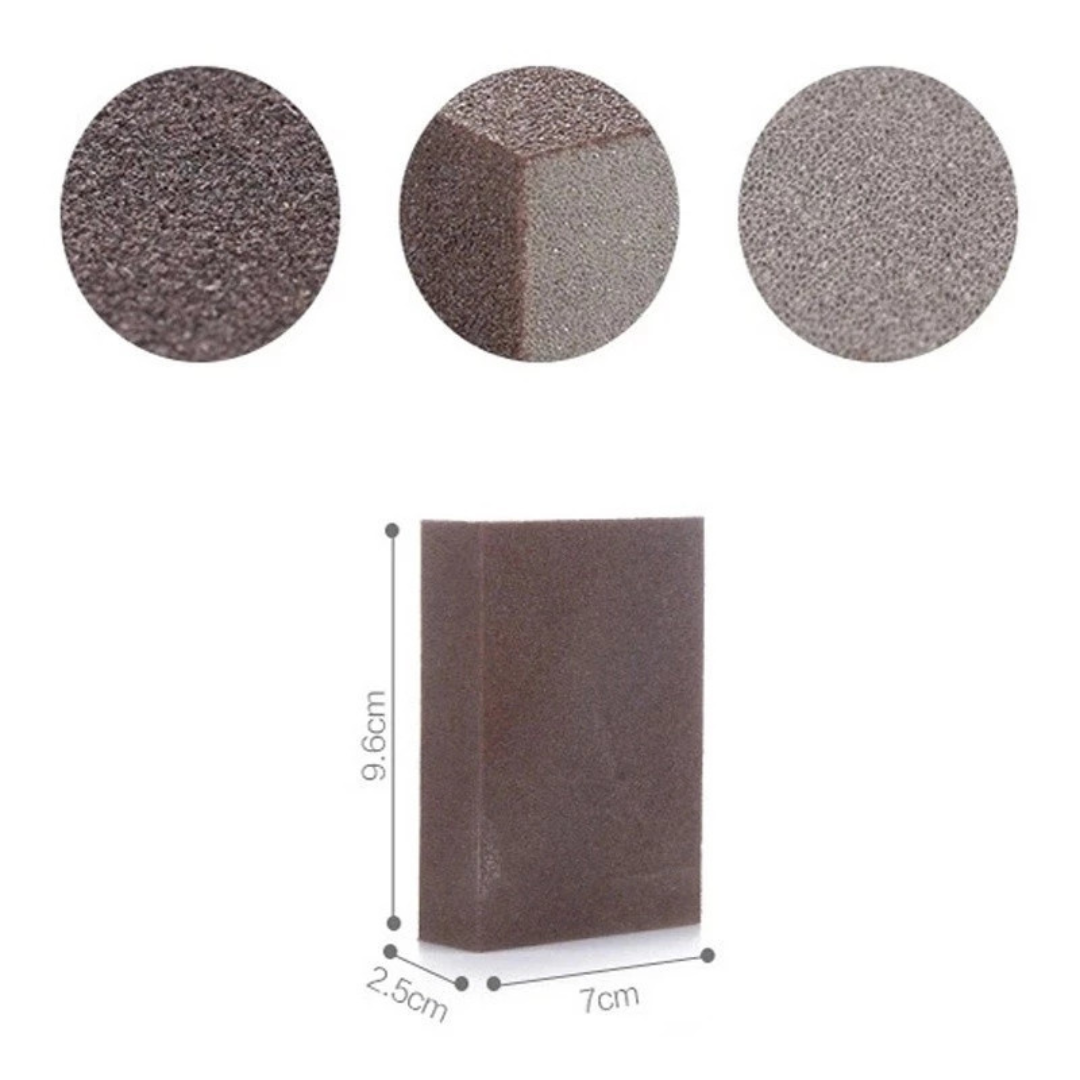 Pack x3 Esponjas De Limpieza con Esmeril Para Desincrustar Ollas