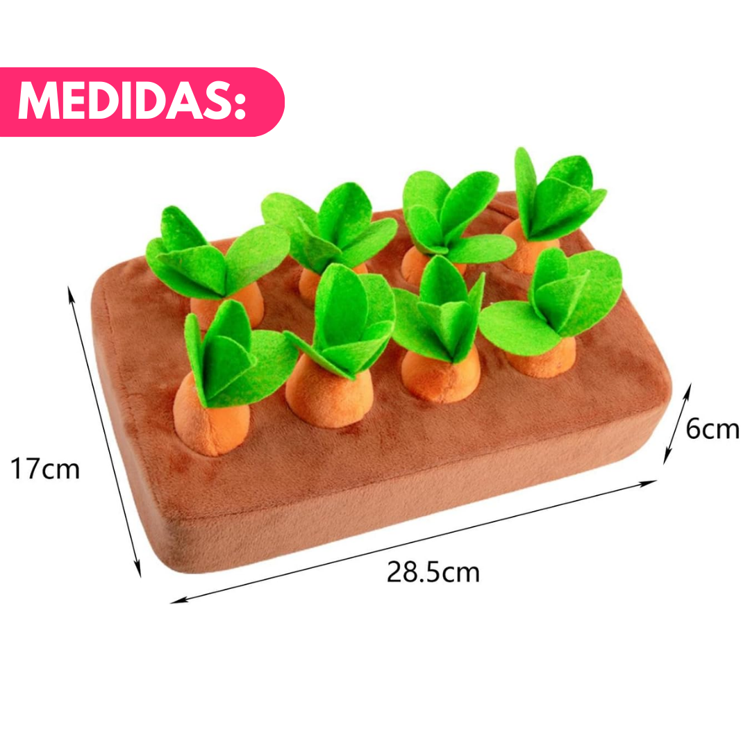 Juego Montessori Cosecha Zanahorias de Peluche