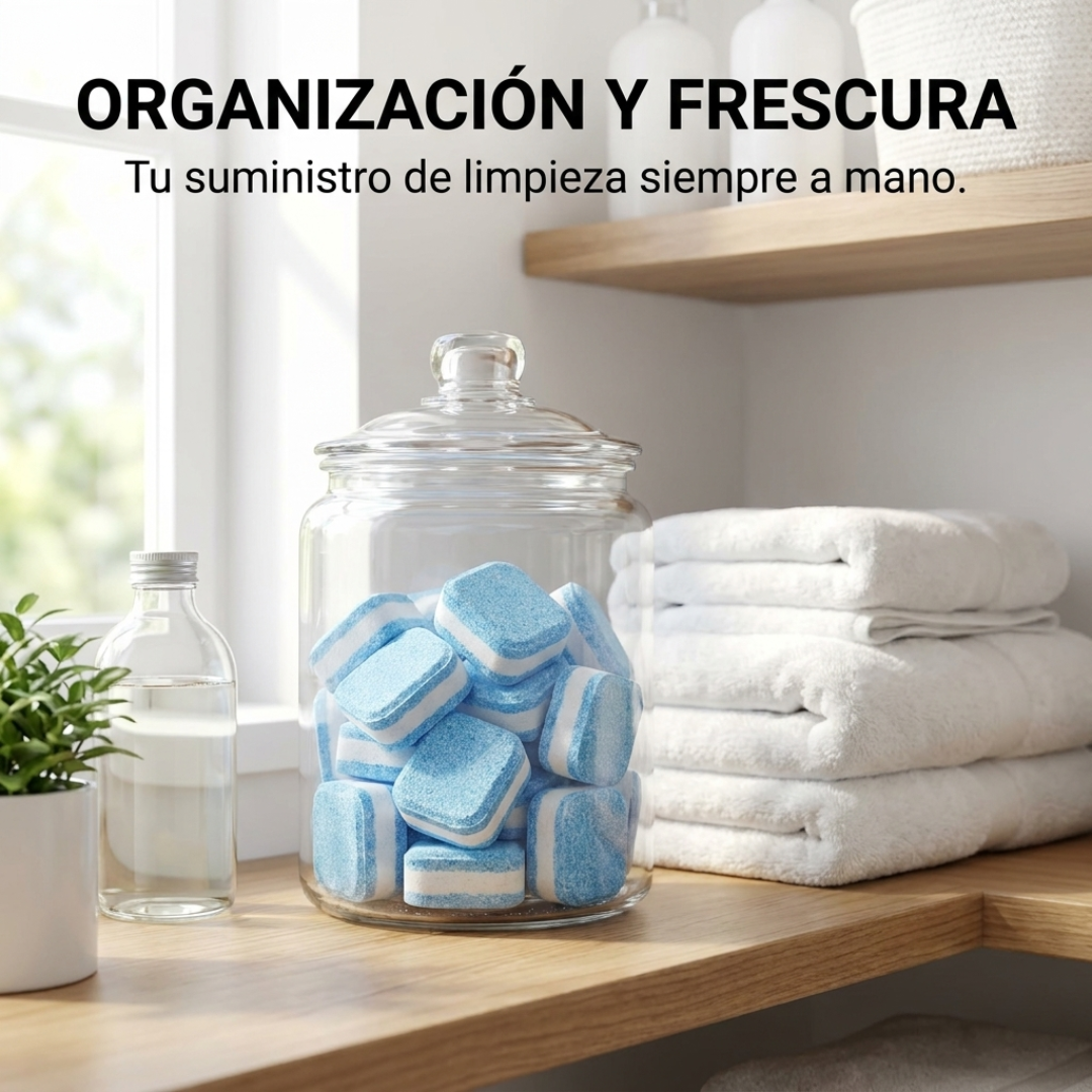 Tabletas Limpiadoras para Lavadora x30 Concentradas