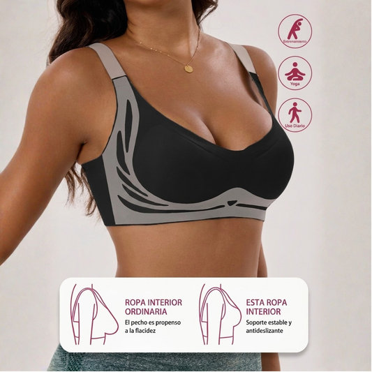 Corpiño Push Up Sin Costuras y Sin Aro — Efecto Levanta Busto