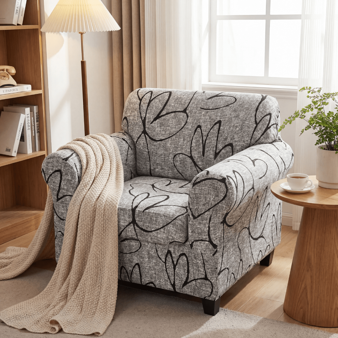 Funda Sillon Elastizada Cubre Sofá Con Falda - Muymo Hogar - Muy Moderna Uruguay