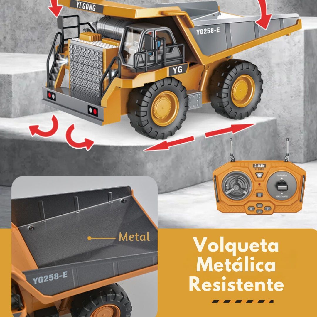 Juguete Camion Volquete Realista Control Remoto