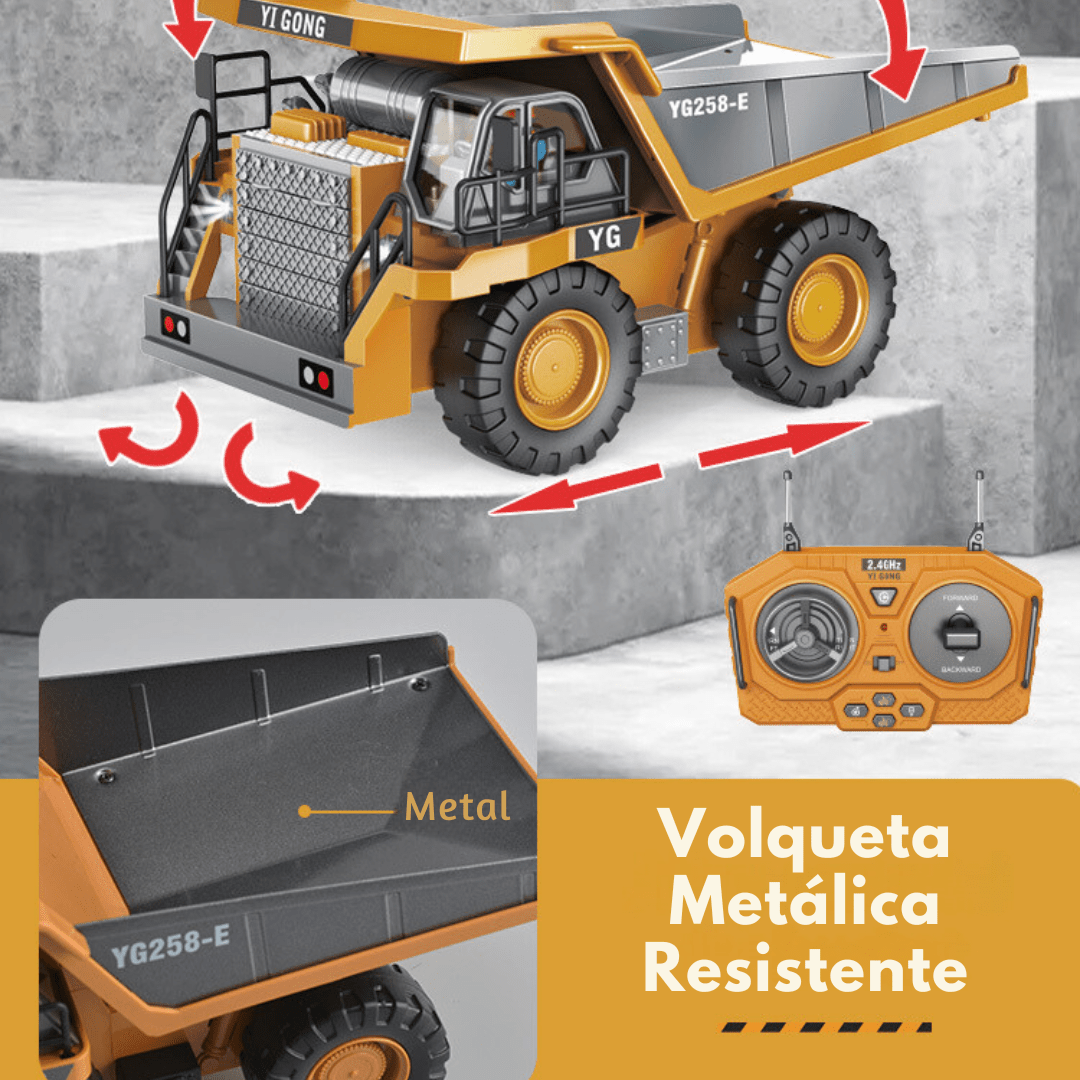 Juguete Camion Volquete Realista Control Remoto - Muy Moderna Uruguay