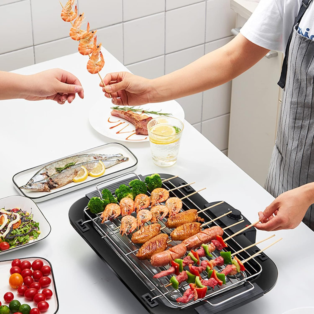 Parrilla Eléctrica Barbacoa sin Humo Interior Exterior