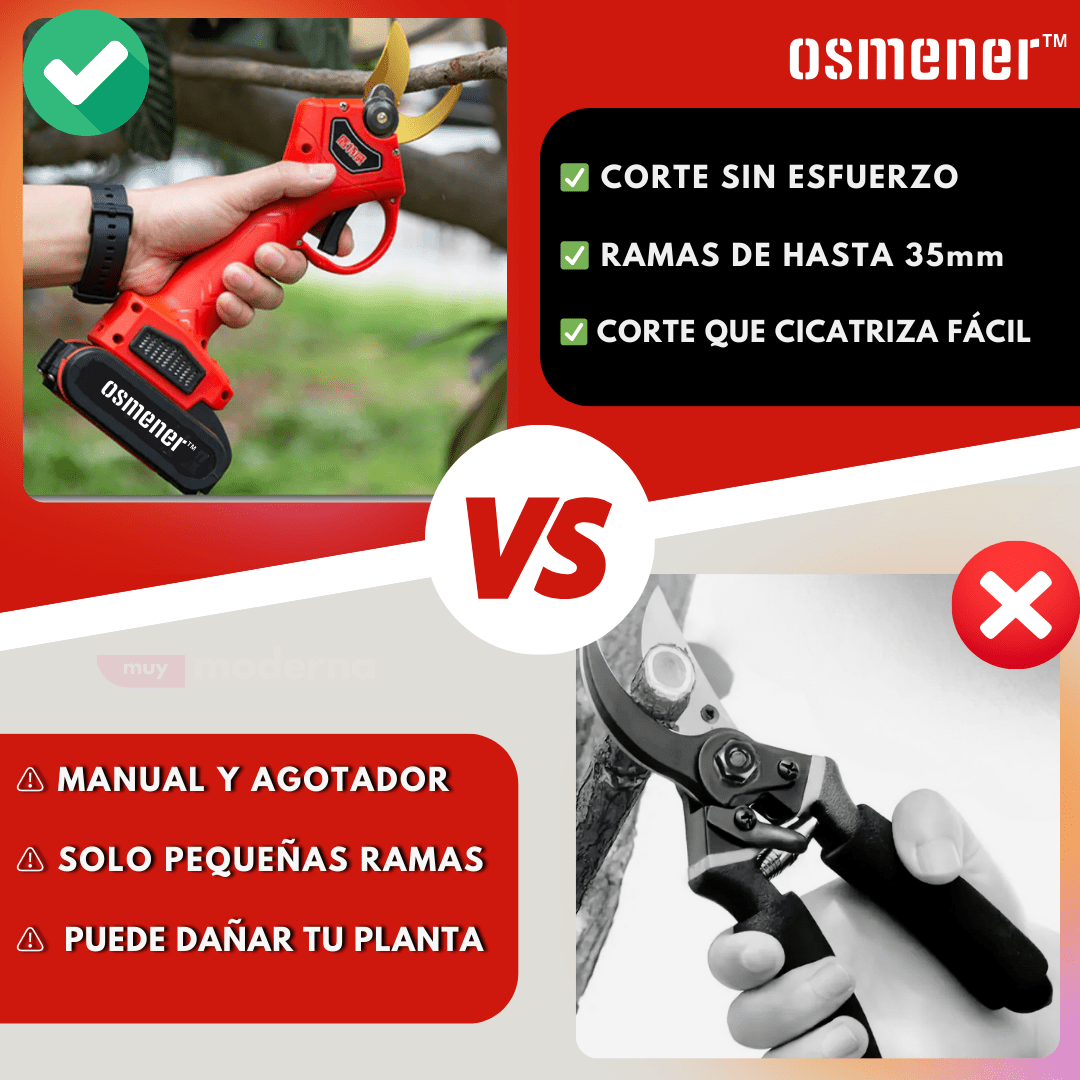 Tijera de Poda Recargable Osmener™ - Muy Moderna Uruguay