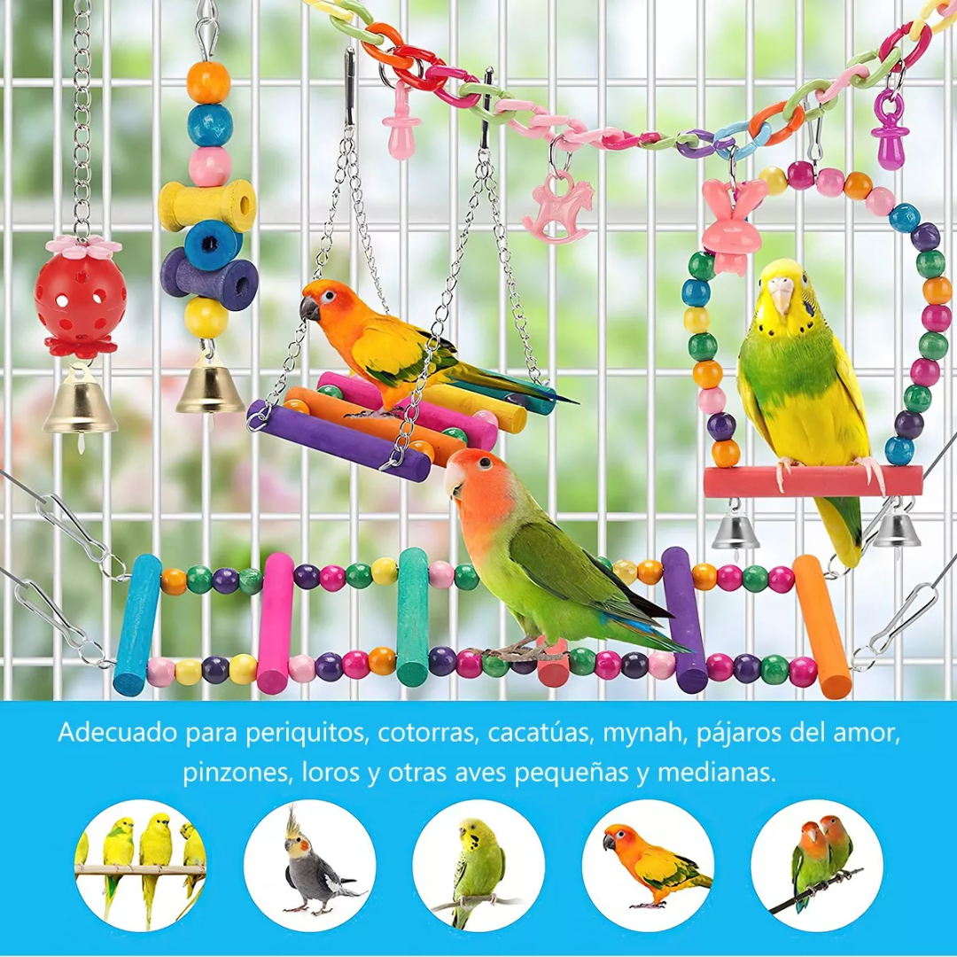 Juguetes de Jaula para Loros y Aves Hamacas y Accesorios - Muy Moderna Uruguay