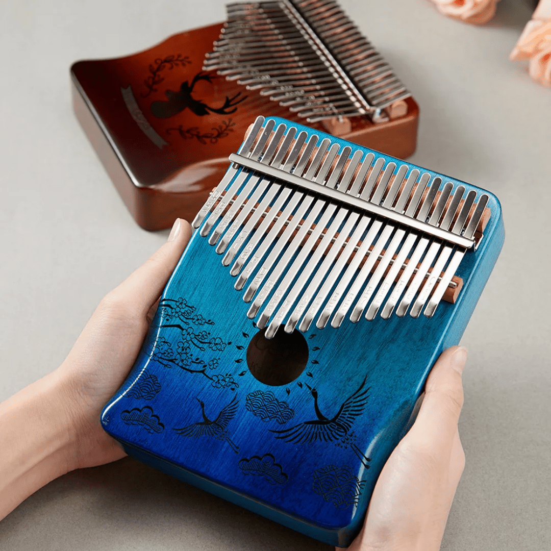 Kalimba Instrumento Musical Africano de 21 Teclas en Madera de Kaoba - Muy Moderna Uruguay
