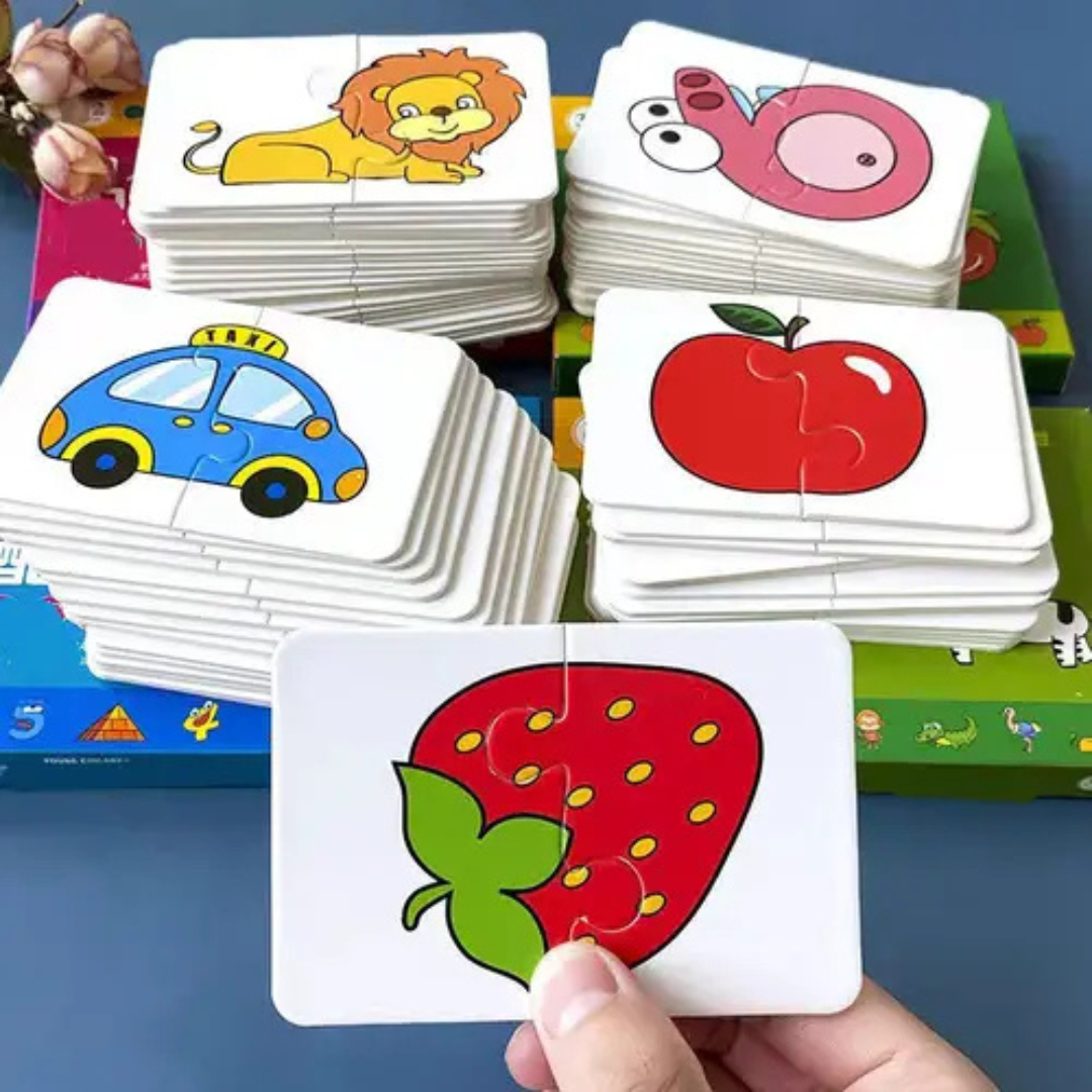 Set De 32 Puzzles Infantiles De 2 Piezas