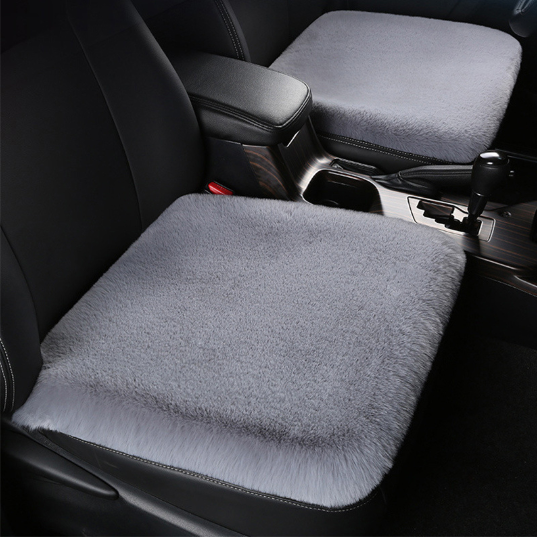 Set De 3 Almohadones Felpa 5cm Espesor Para Auto