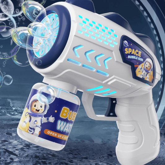 Super Pistola de Burbujas Automática Eléctrica de Astronauta - Muy Moderna Uruguay