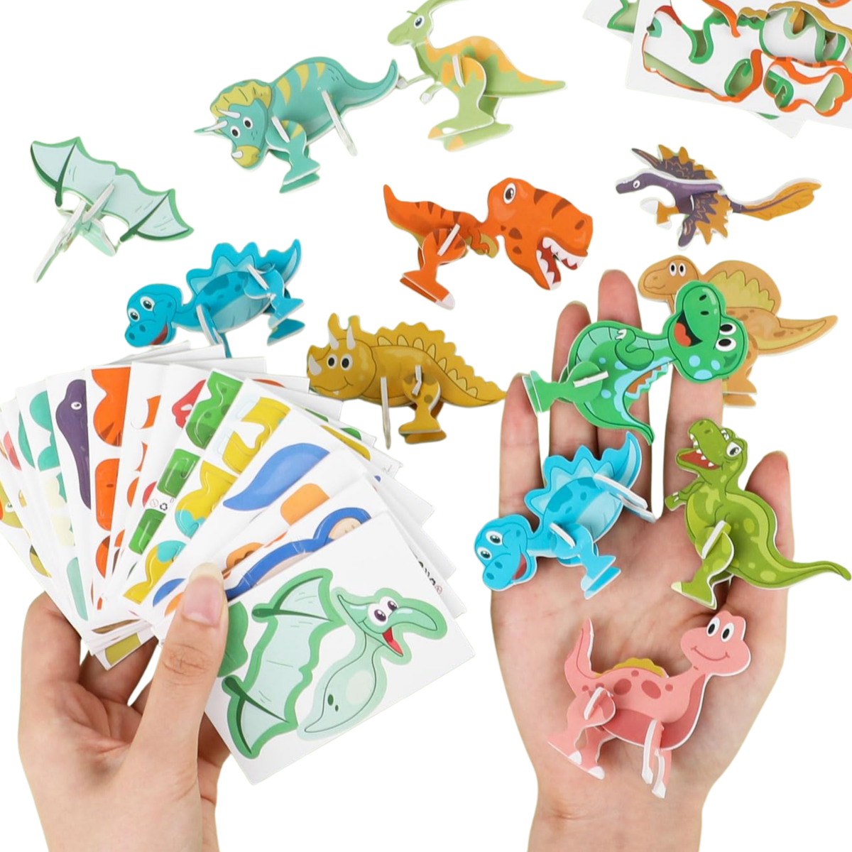 Figuras Para Armar Animales Y Dinosaurios 3d Juguete Pack 60 - Muy Moderna Uruguay