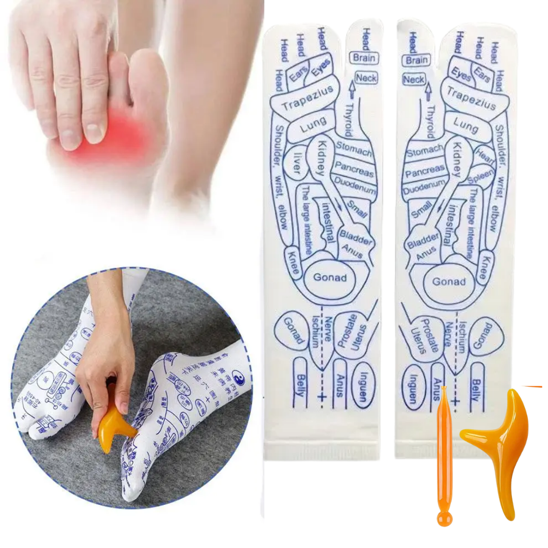 Medias de Reflexología y Acupresión para Masaje de Pies