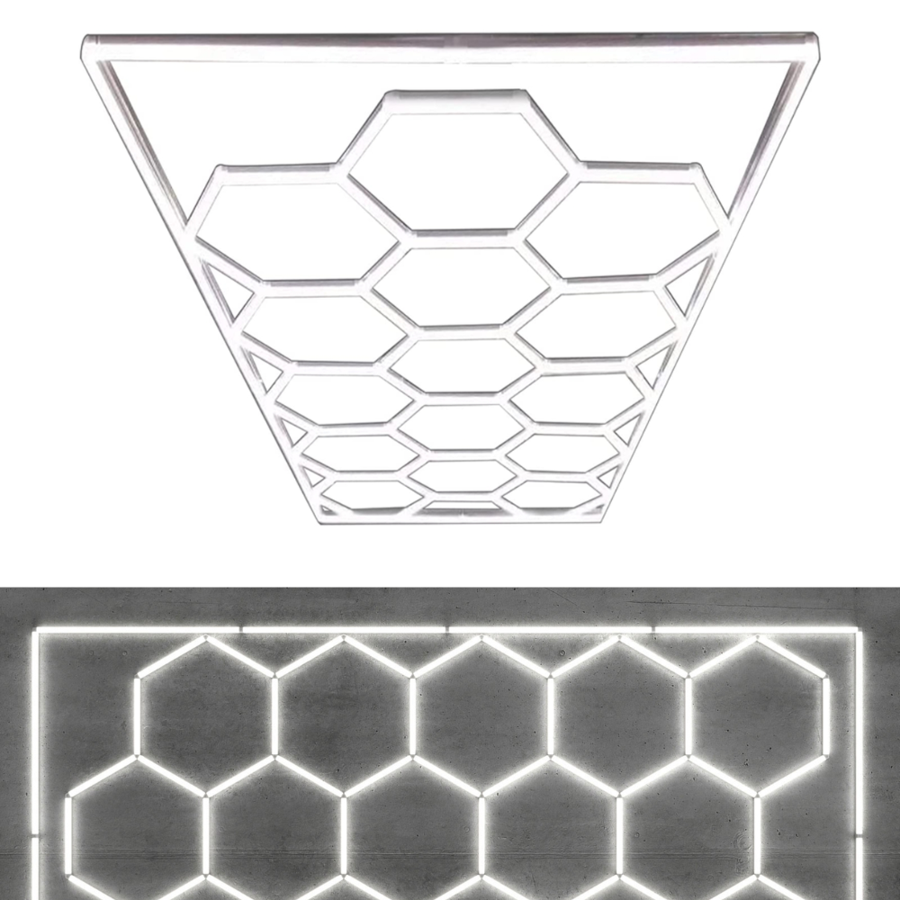 Panel Luz LED Hexagonal Detailing