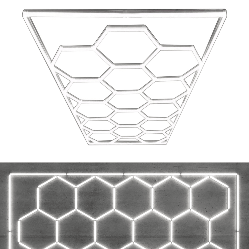 Panel Luz LED Hexagonal Detailing - Muy Moderna Uruguay