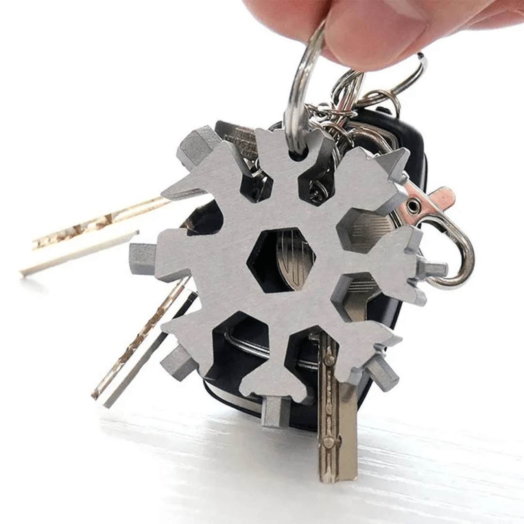Llave Multifunción 18 en 1 Estilo Copo de Nieve - Muy Moderna Uruguay