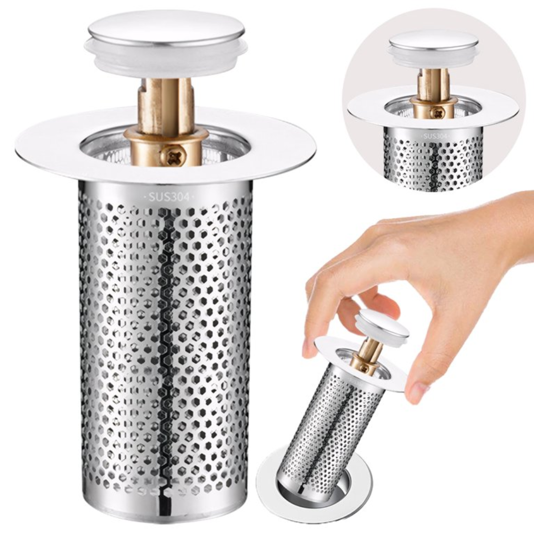 Tapón Cilíndrico Recolector con Filtro para Pileta