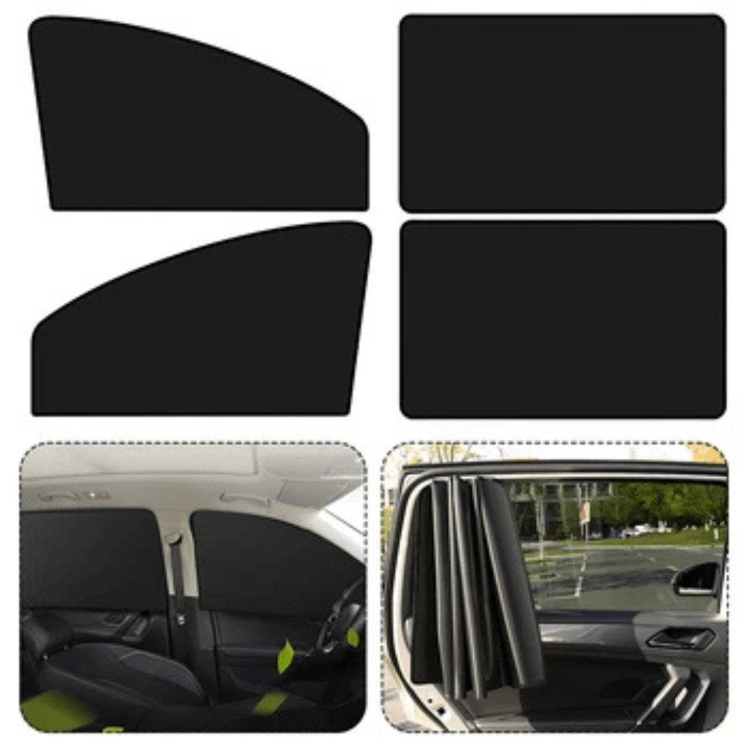 Set De 4 Cortinas Magnéticas Parasol Para Auto - Muy Moderna Uruguay