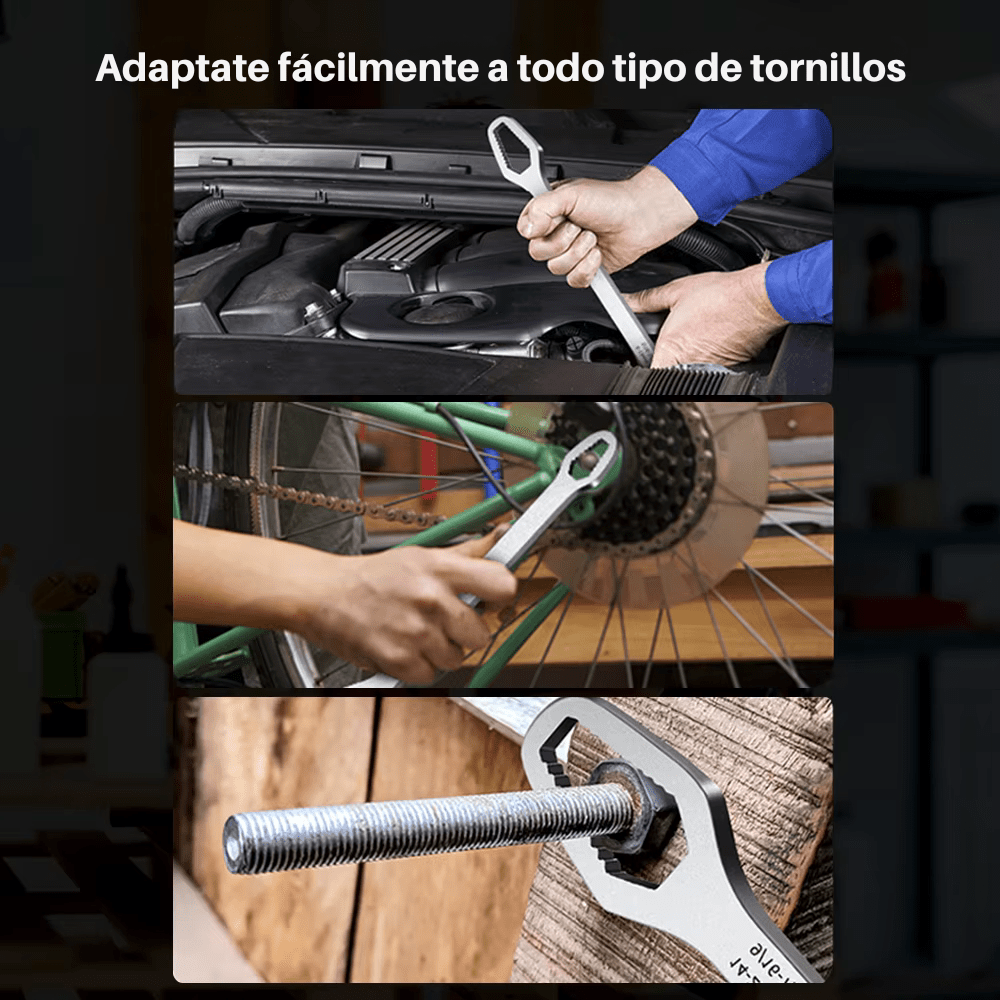 Llave De Torque Doble Universal Adaptable De 8 A 22mm - Muy Moderna Uruguay