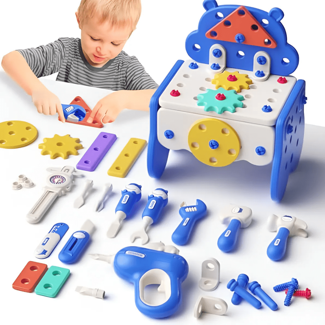 Set Herramientas Juguete Infantil 152 Piezas Con Taladro Y Caja - Muy Moderna Uruguay