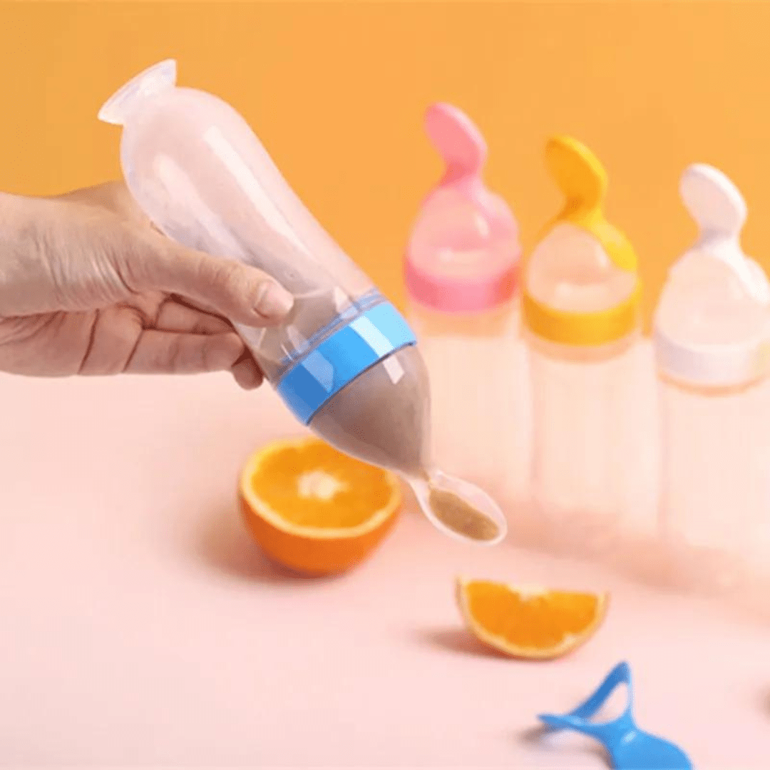 Botella Con Cuchara Dosificadora De Papilla Para Bebé - Muy Moderna Uruguay