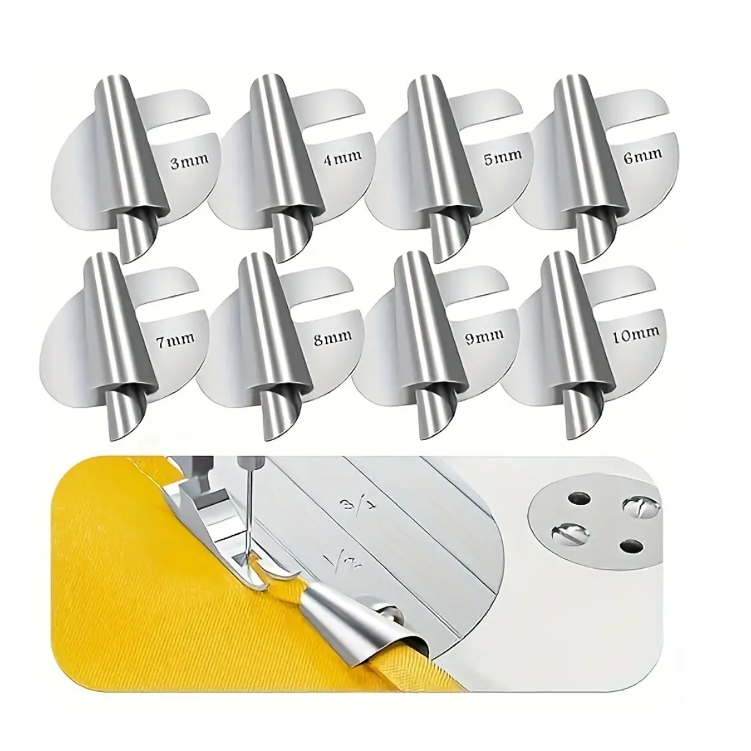 Set Prensatelas Espiral Profesional para Dobladillos de 3 a 10 mm