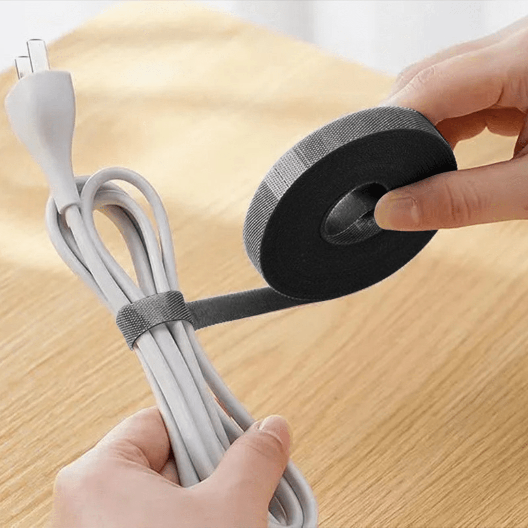 Cinta Autoadhesiva Con Velcro Organizadora De Cables 5m - Muy Moderna Uruguay