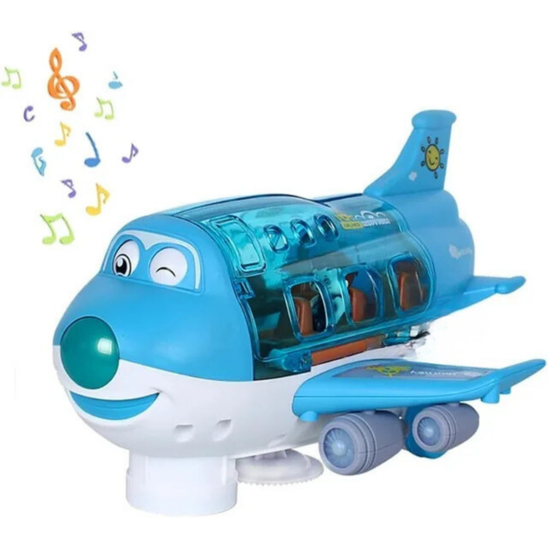 Avión Eléctrico de Juguete con Baile 360° Giratorio para Niños