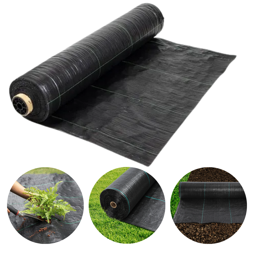 Malla Antihierba Geotextil Permeable Para Jardín E Invernadero 10m