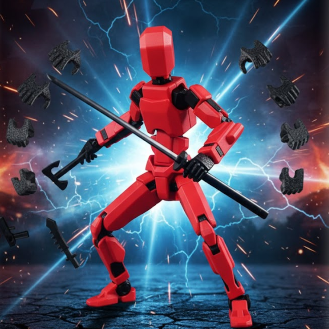 Figura Articulada Dummy 13 Impreso 3D + Armas