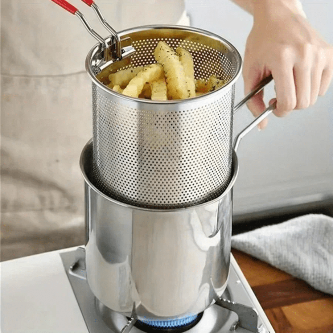 Mini Olla Freidora de Acero Inoxidable - Muy Moderna Uruguay