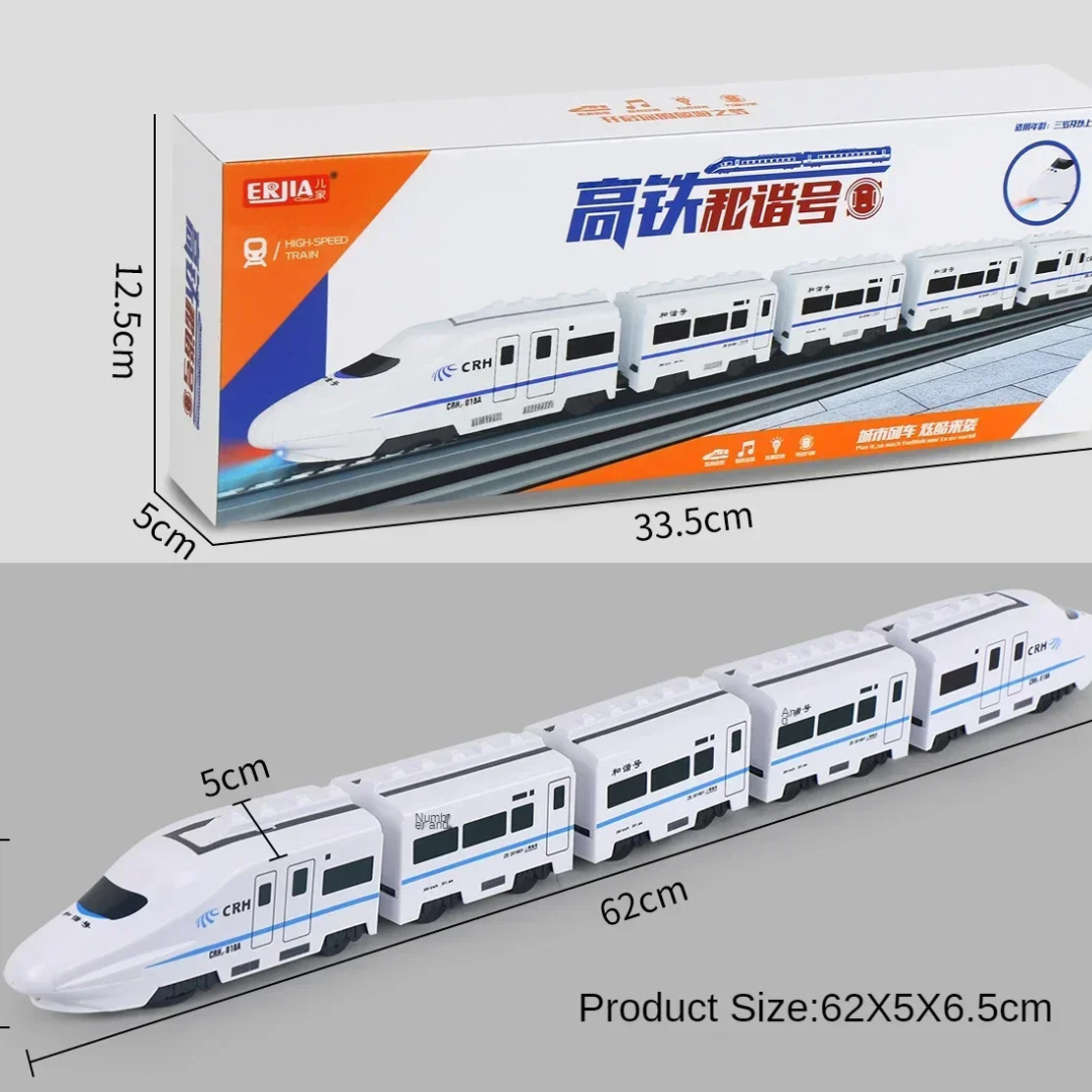 Tren Bala De Juguete Con Luces Y Sonido Esquiva Obstáculos