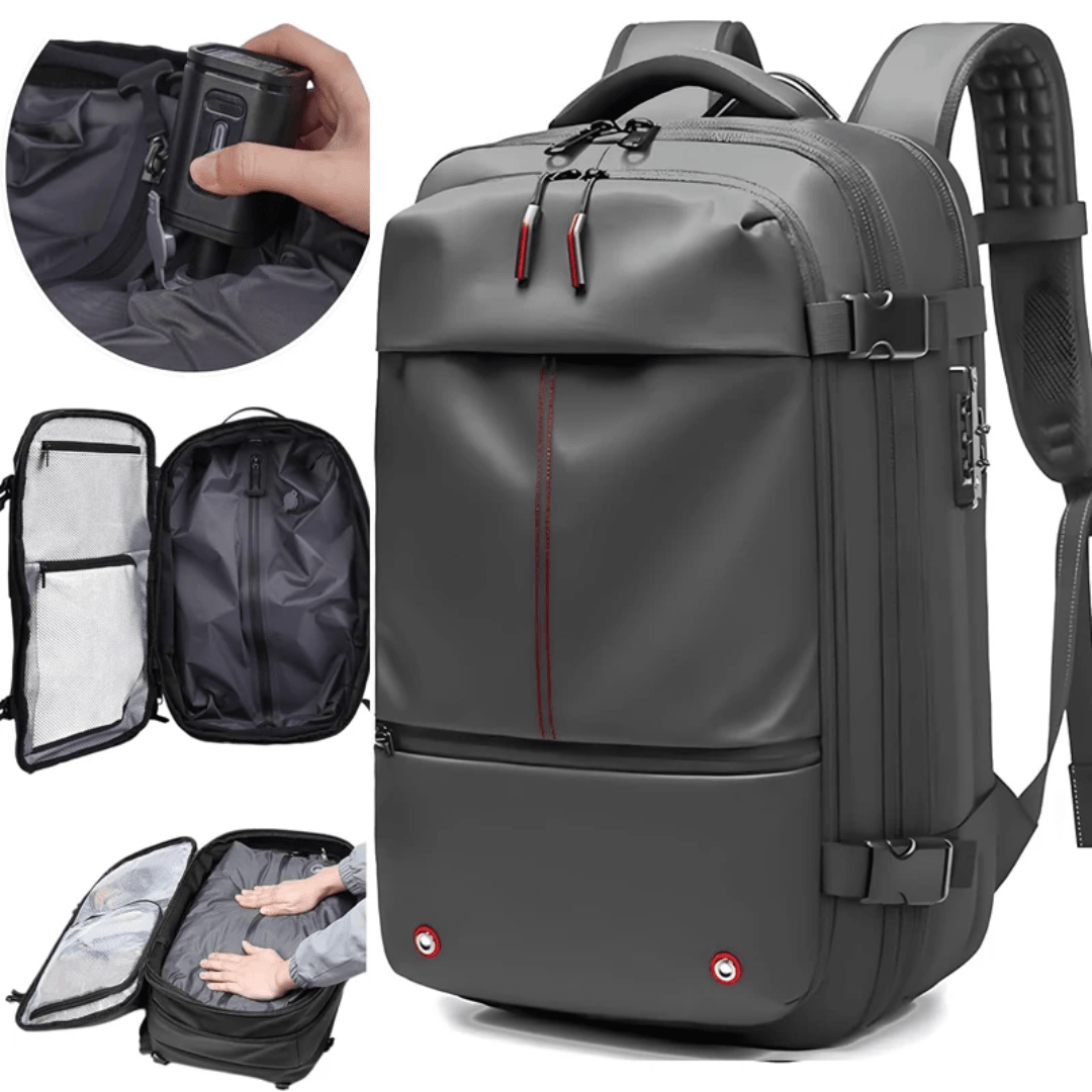 Mochila De Viaje Impermeable Con Compresor De Vacío - Muy Moderna Uruguay