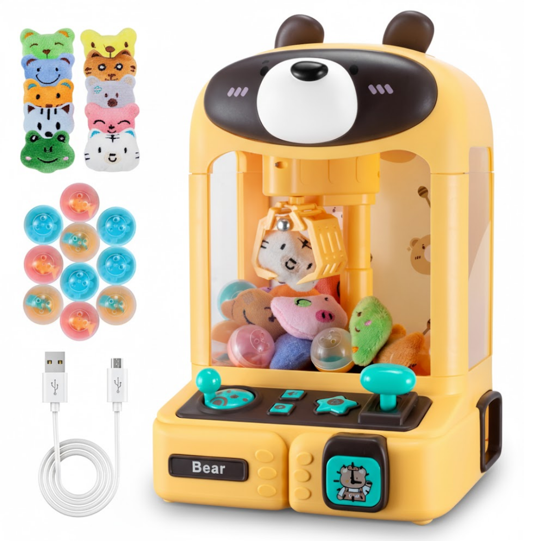 Máquina De Garra Juguete Eléctrico USB Con Muñecos Para Niños