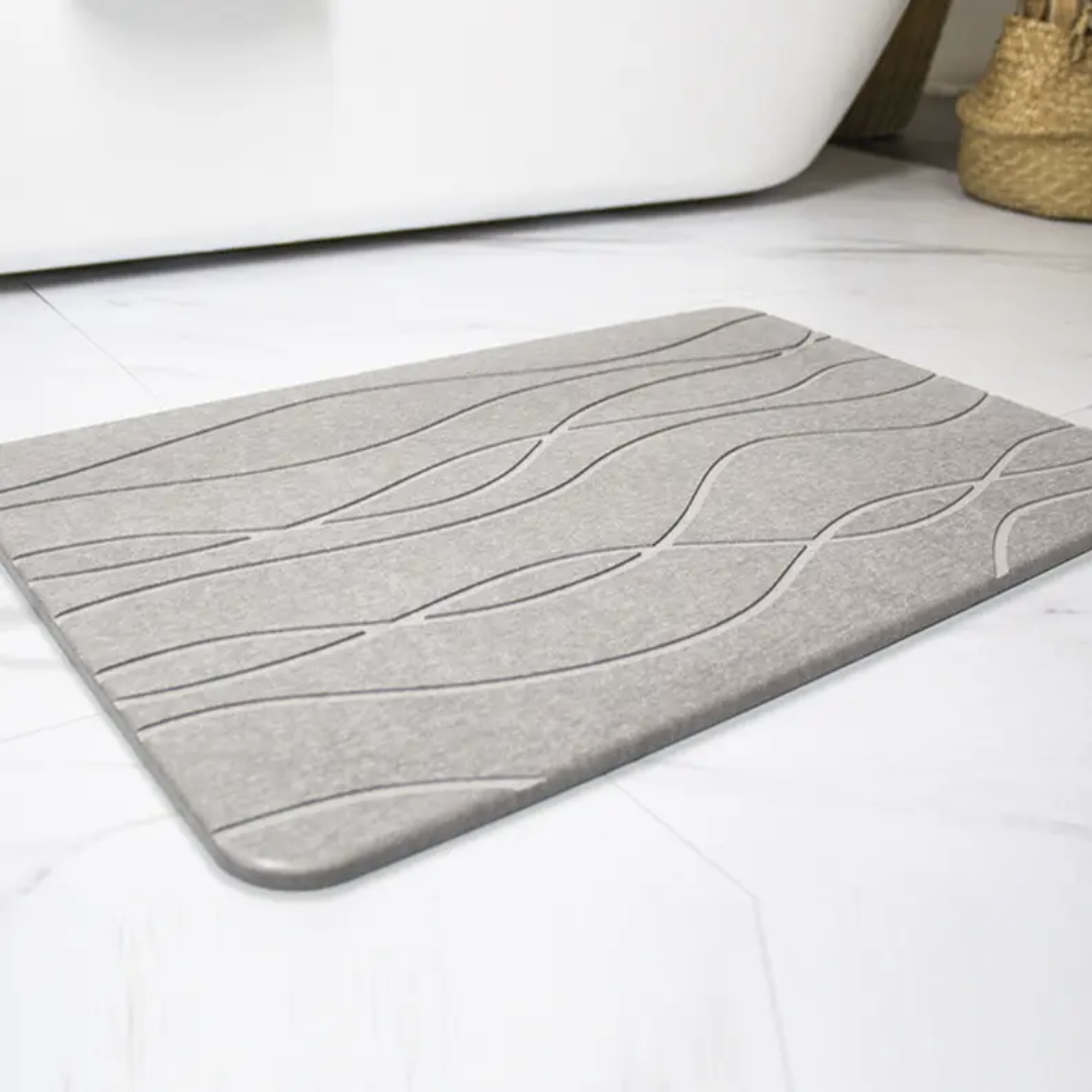 Alfombra de Piedra Diatomita Absorbente para Baño